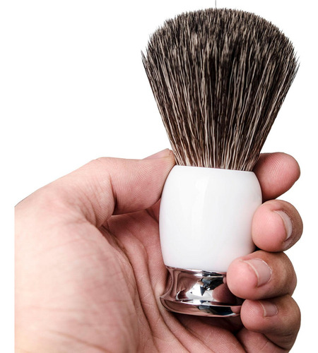 Brocha De Afeitar Barbero Hombre Mango Ergonómico Lujo Para