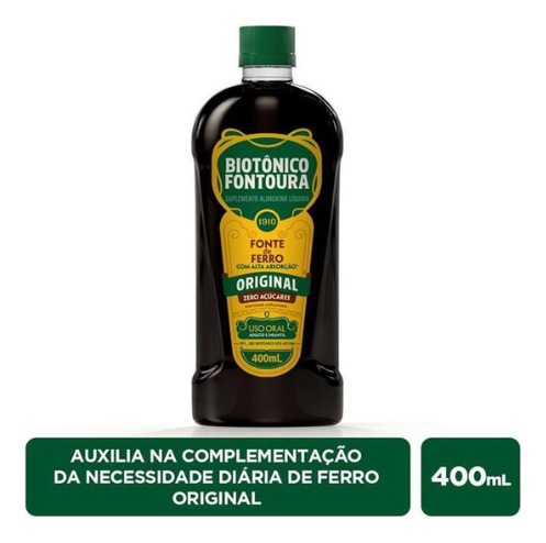 Biotonico Fontoura 400ml - Rico Em Ferro Natural