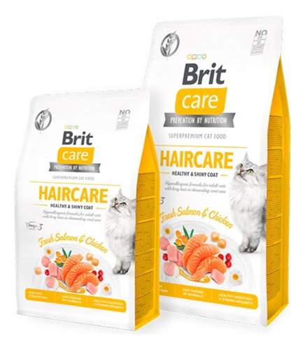 Brit Care® Cat Grain Free Haircare Salmon & Chicken 7kg