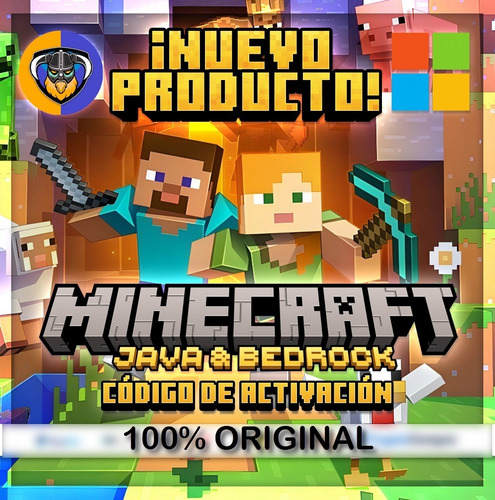 Nuevo Minecraft Java Premium + Minecraft Bedrock Windows 10