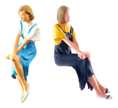 2 Piezas Simulación Personas En Miniatura Modelo 1:64