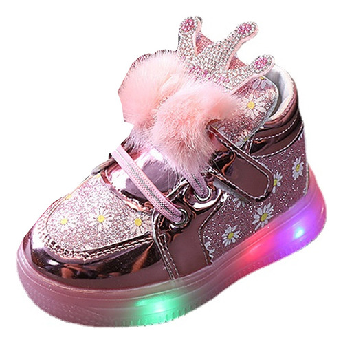 Zapatos De Moda Para Niños, Pequeños Zapatos Florales Lumino