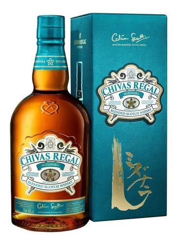 Imagen 1 de 8 de Whisky Chivas Regal Mizunara Botella 700ml En Estuche