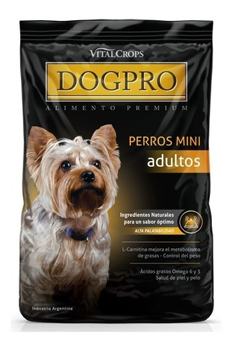 Imagen 1 de 6 de Alimento Dogpro Perro Mini Adulto Pequeños 3kgs