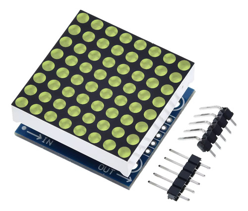 Módulo Matriz De Led 8x8 Com Max7219 Led 3mm - Verde