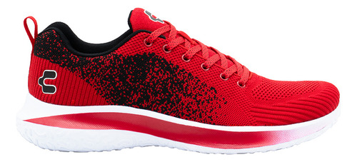 Tenis Charly® Walking Relax Para Hombre Color Rojo Textil