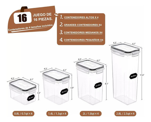 New Putian P907 Pacote De Recipientes Plásticos Herméticos