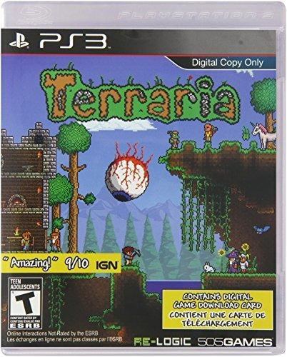 Terraria - Playstation 3 (solo Tarjeta De Descarga De Juegos