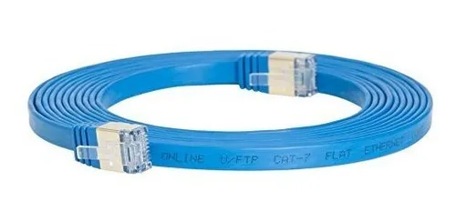 Cable Ethernet Cat7 20ft U-ftp Blindado Azul