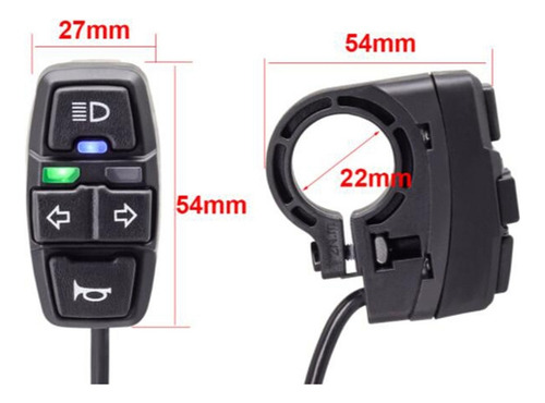 Interruptor De Luz Para Bicicleta Elétrica + Buzina E