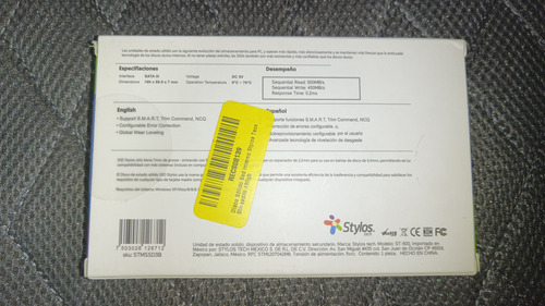 Disco Sólido Ssd Interno Stylos Tech Stmssd3b 480gb (Usado)