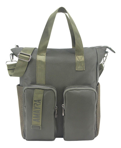 Cartera Amayra Grande Verde Tote Local Tikal Belgrano 