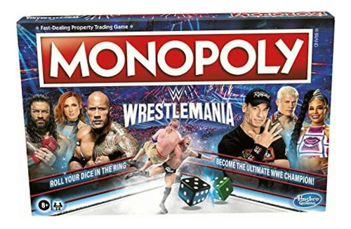 Monopoly: Wrestlemania Edition Juego De Mesa Para Edades De