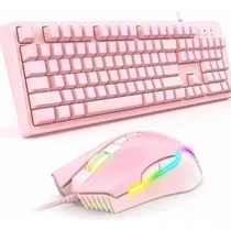 Comprar Teclado Gamer Rosado Más Máuse Onikuma (g25 +cw905)