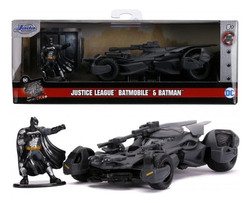 Jada 1:32 Batimovil Liga De La Justicia Figura Batman Color Negro