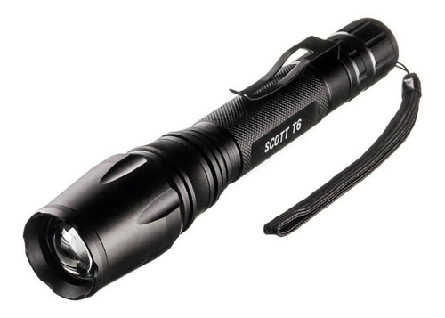 Lanterna Tática Scott T6 -invictus 280 Lumens Foco Ajustável