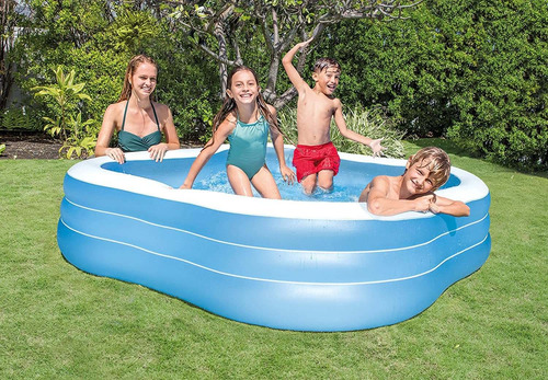 Intex Piscina Inflable Familiar, 90 X 90 X 22 Pulgadas, Para