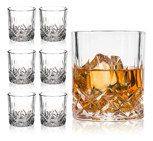 Farielyn-x Old Fashioned - Juego De 6 Vasos De Whisky De 11