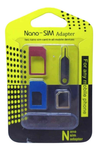 Adaptador De Chip De Celular Para Chip Nano Micro E Mini