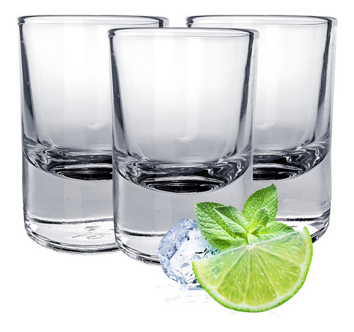 Vaso Tequilero Redondo De 54ml 2 Oz Caja De 24 Piezas