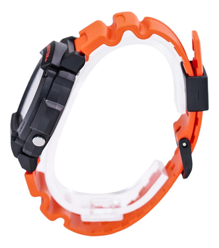 Reloj Casio W-219h-4avcf Illuminator Cronógrafo-negro Naranja Negro Gris