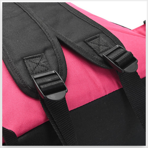 Mochila Skora 16 Pulgadas Escolar Reforzada Para Espalda Negra/fucsia Gothic