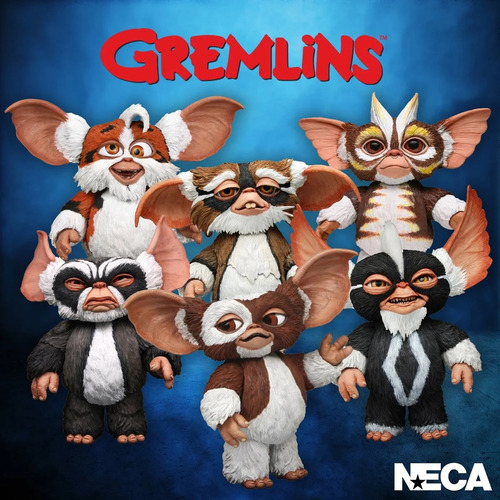 Boneco Gremlins Gizmo Mohawk George Lenny Daffy Punk Neca