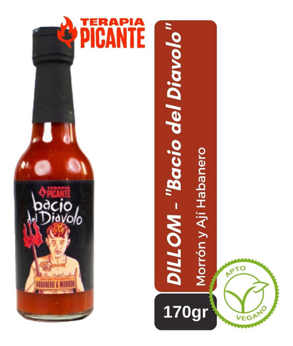 Salsa Terapia Picante Dillom Bacio Del Diavolo 170gr