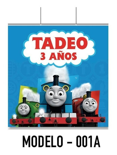 Thomas Y Sus Amigos Lona 1x1 Para Tu Fiesta Decoración Tomas