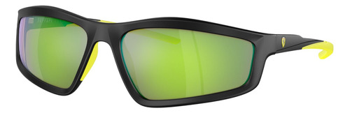 Gafas De Sol Scuderia Ferrari Fz6007 Xxl, Color Negro Con Marco De Inyectado Estandar - Fz6007