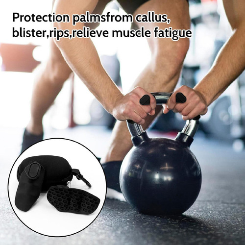 Black Weightlifting Grip Pads