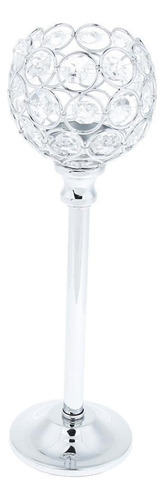 B 2x Portavelas De Cristal Portavelas De Té Candelabro Plata