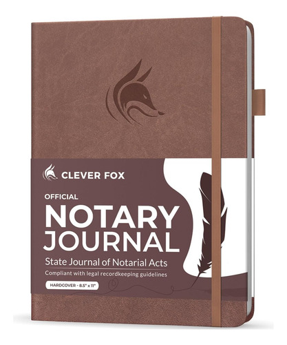 Clever Fox Notary Journal Notary Journal Of Notary Journal O