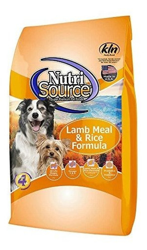 Nutrisource Cordero Y Arroz Para Perros Adultos De Alimentos