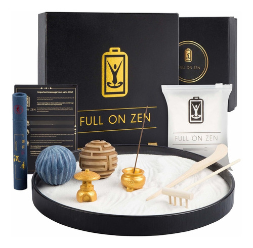 Full On Zen Kit De Jardín Mini Zen Para Escritorio, Terapia