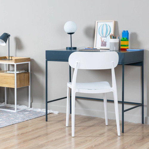 Pack 4x Sillas De Comedor Beijín Estilo Moderno Alto Rancho Estructura De La Silla Blanco