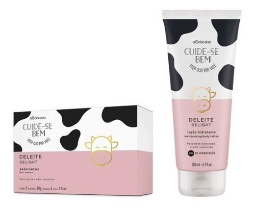 Kit Caixa De Sabonete (160g) + Hidratante (400ml) Deleite