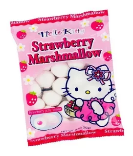 Bombon Relleno Hello Kitty Fresa Marshmallow