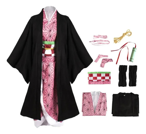 Disfraz De Cosplay De Kamado Nezuko De Kimetsu No Yaiba