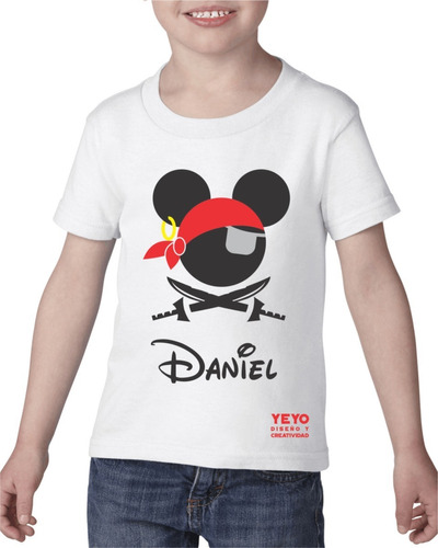 Playera Mickey Pirata