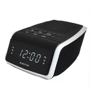 Radio Reloj Eurotime Am Fm 220v 33/509-10 Negro Gtia 2 Años