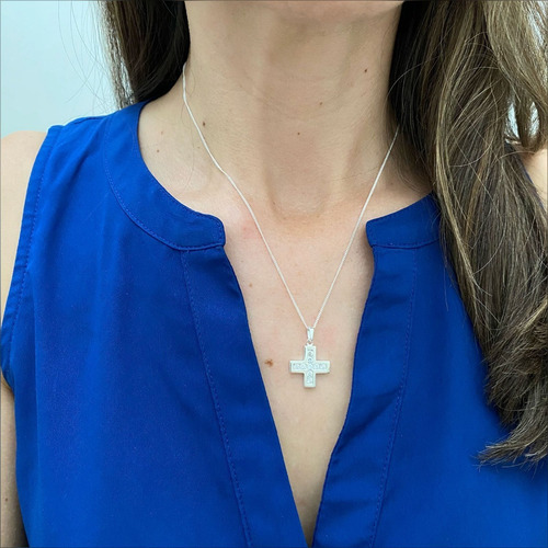 Imagen 6 de 10 de Cadena De Plata Ley .925 De 45 Cm Para Mujer Agálea Joyería