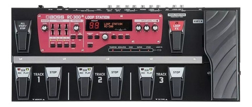 Pedaleira Boss Rc300 Loop Station Guitarra Violao Rc-300 Cor Preto