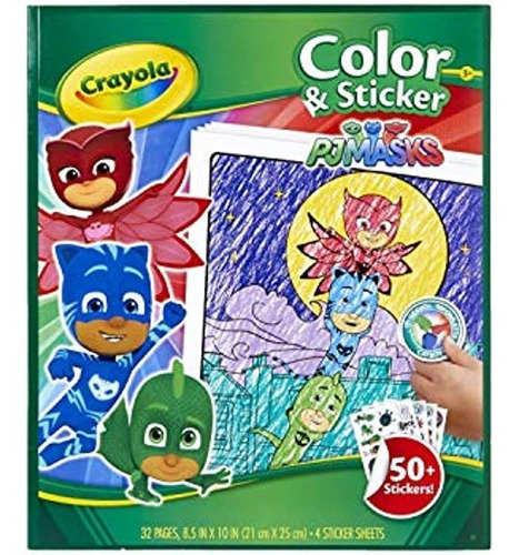 Crayola Pj M&aacute;scaras Color Y Libro De Pegatinas