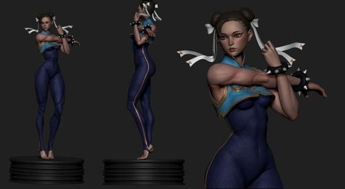 Archivo Stl Impresión 3d - Street Fighter Chun Li Doll