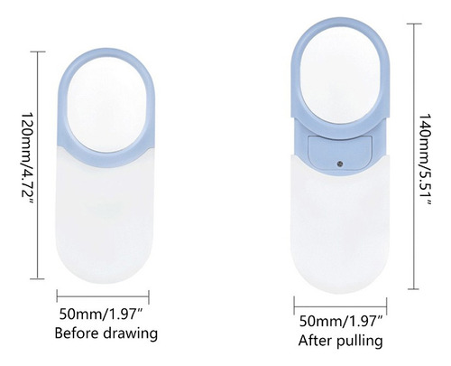 Lupa De Bolsillo Pequeña (gy) 10x Con Luz Led Para Leer