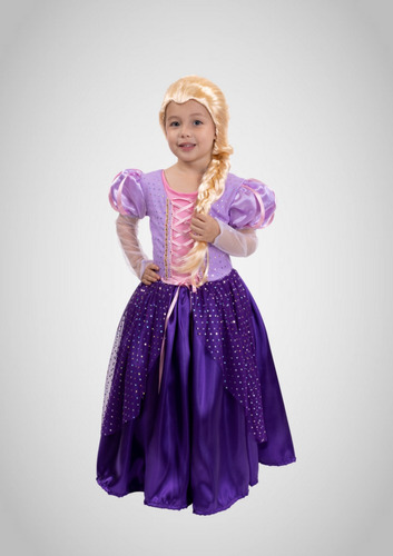 Disfraz Princesa Encantada / Rapunzel (incluye Peluca) Niña