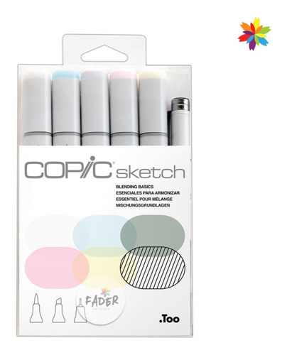 Copic Sketch Colores Blenders Mezcladores Set X6 Marcadores