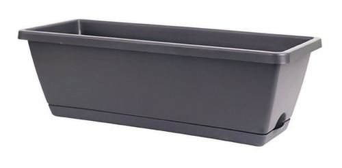 Maceta Rectangular Grande De Plástico Y Hule