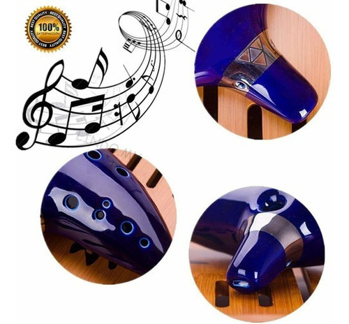 * Ocarina Do Tempo 12 Furos Zelda Manual